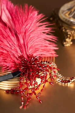 BABEYOND Feather | Feather<Rhinestone Beaded Tassel Headband