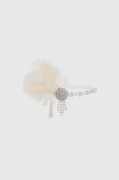 BABEYOND Feather | Chain<Rhinestone Chain Feather Headpiece
