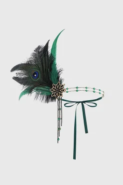BABEYOND Feather | Rhinestone<Rhinestone Chain Feather Headband