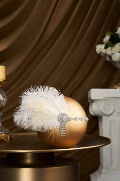 BABEYOND Feather | Chain<Rhinestone Chain Feather Headpiece