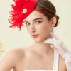 BABEYOND Fascinators<Rhinestone Feather Derby Fascinator