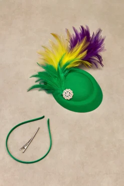 BABEYOND Fascinators<Rhinestone Feather Derby Fascinator