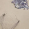 BABEYOND Fascinators | Rhinestone<Rhinestone Studded Feather Veil Fascinator