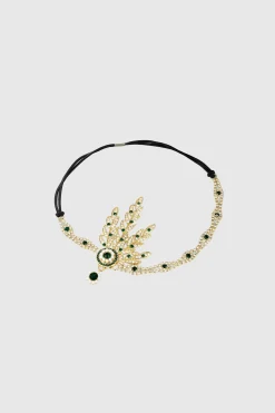 BABEYOND Rhinestone | Rhinestone<Rhinestone Studded Leaf Hairband