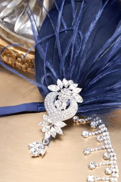 BABEYOND Feather | Rhinestone<Rhinestone Studded Ostrich Feather Headband