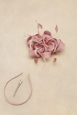 BABEYOND Fascinators<Ribbon Knot Feather Floral Fascinator