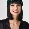 BABEYOND Hats<1920s Beaded Peacock Turban Hat