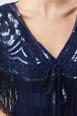 BABEYOND Shawls & Scarves | Vintage<1920s Beaded Sequin Gatsby Shawl