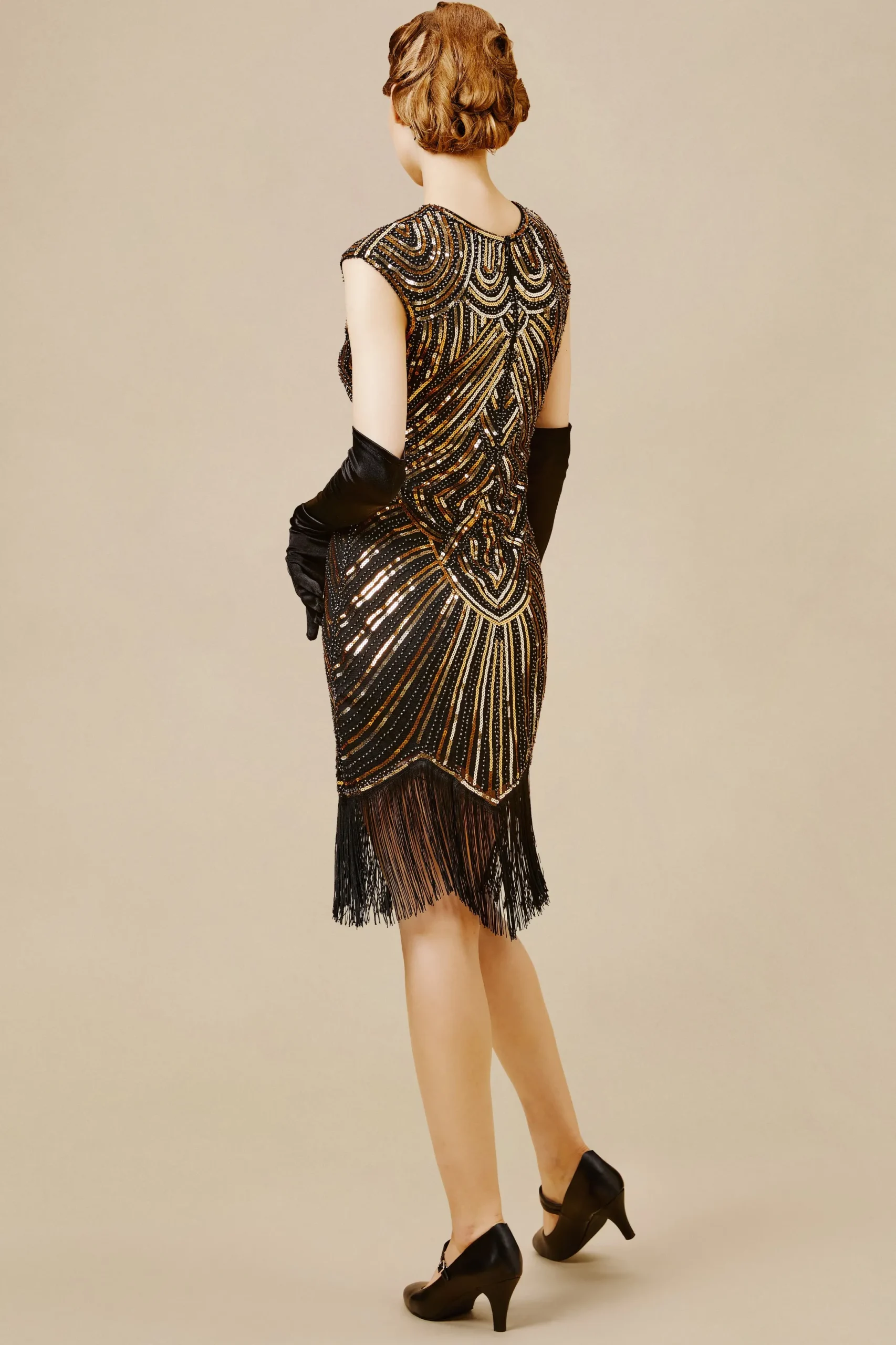 BABEYOND Flapper Dresses | Fringe<1920s Beaded Sequin Great Gatsby Dress