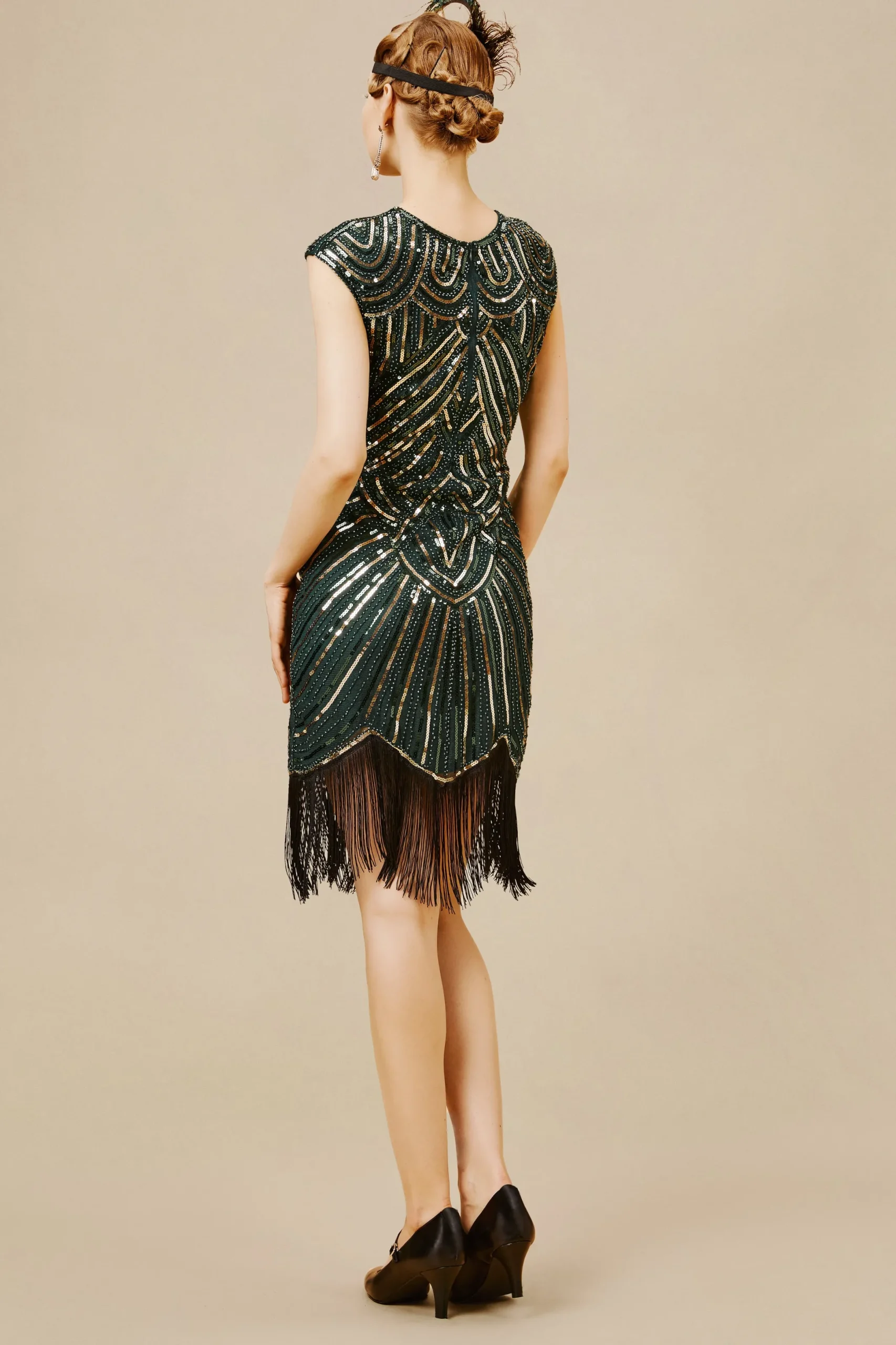 BABEYOND Flapper Dresses | Fringe<1920s Beaded Sequin Great Gatsby Dress