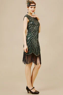 BABEYOND Flapper Dresses | Fringe<1920s Beaded Sequin Great Gatsby Dress