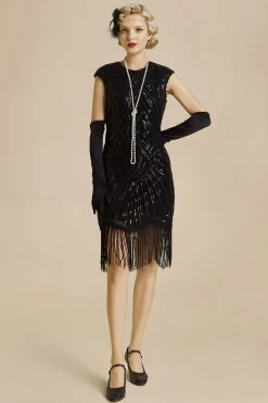 BABEYOND Flapper Dresses | Fringe<1920s Beaded Sequin Great Gatsby Dress