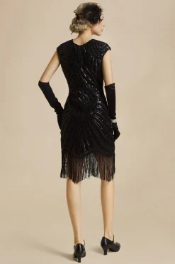 BABEYOND Flapper Dresses | Fringe<1920s Beaded Sequin Great Gatsby Dress