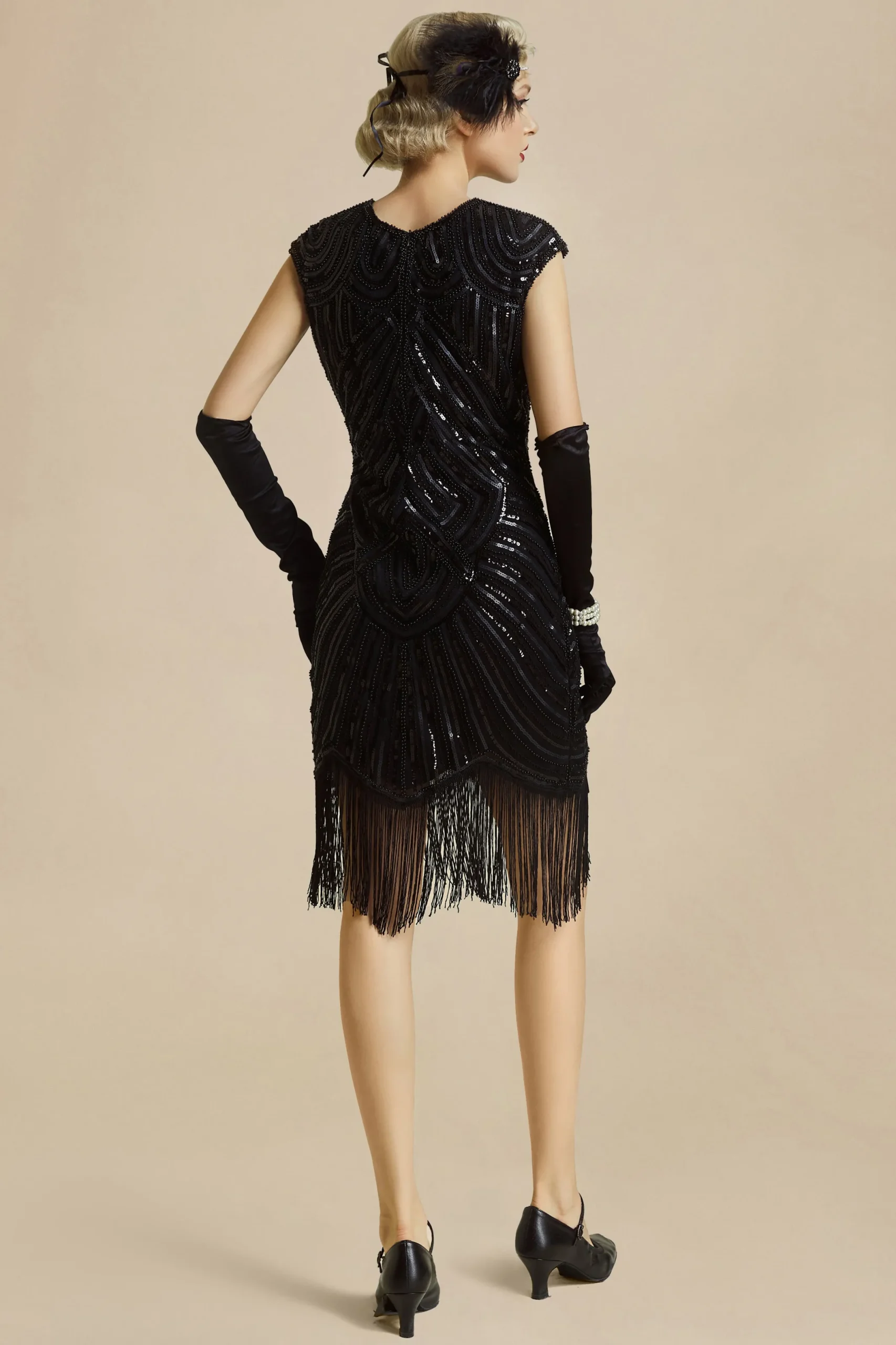 BABEYOND Flapper Dresses | Fringe<1920s Beaded Sequin Great Gatsby Dress