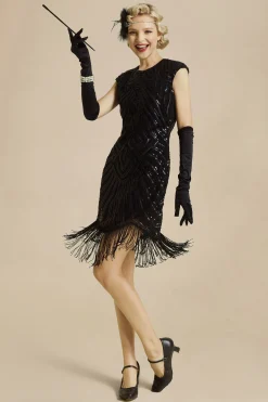 BABEYOND Flapper Dresses | Fringe<1920s Beaded Sequin Great Gatsby Dress