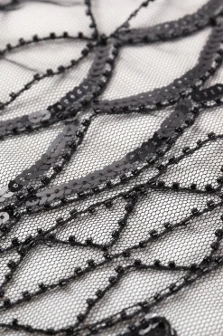 BABEYOND Shawls & Scarves | Vintage<1920s Beaded Sequin zigzag Shawl