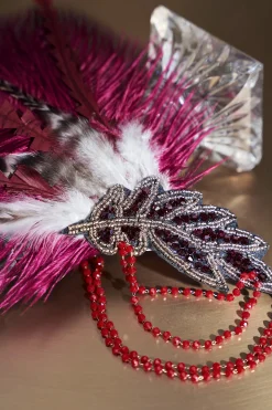 BABEYOND Feather | Rhinestone<1920s Carnival Beaded Feather Headdress
