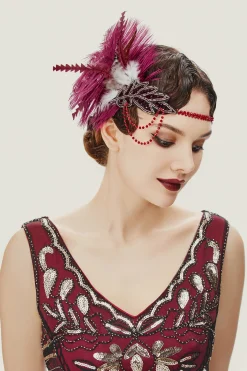 BABEYOND Feather | Rhinestone<1920s Carnival Beaded Feather Headdress