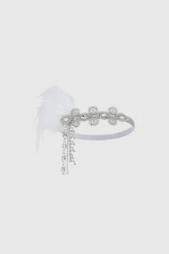 BABEYOND Feather | Rhinestone<1920s Crystal Beaded Feather Headband