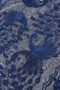 BABEYOND Shawls & Scarves | Vintage<1920s Embroidered Sequin Peacock Shawl