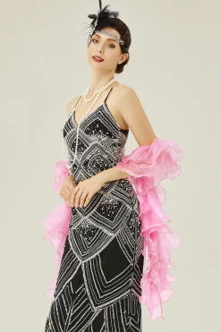BABEYOND Shawls & Scarves | Vintage<1920s Flapper Chandelle Silk Boa