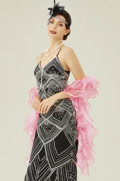 BABEYOND Shawls & Scarves | Vintage<1920s Flapper Chandelle Silk Boa