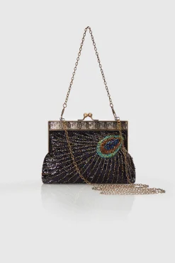 BABEYOND Handbags | Vintage<1920s Gatsby Peacock Sequined Clutch