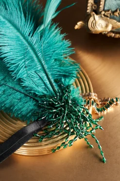 BABEYOND Feather | Chain<1920s Rhinestone Beaded Tassel Headband