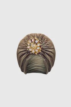 BABEYOND Hats<1920s Rhinestone Turban Hat