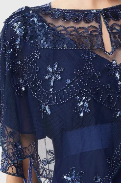 BABEYOND Shawls & Scarves | Vintage<1920s Sequin Beaded Evening Shawl