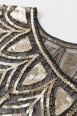 BABEYOND Shawls & Scarves | Vintage<1920s Sequin Gatsby Flapper Shawl