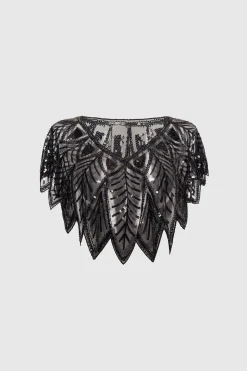 BABEYOND Shawls & Scarves | Vintage<1920s Sequin Gatsby Flapper Shawl