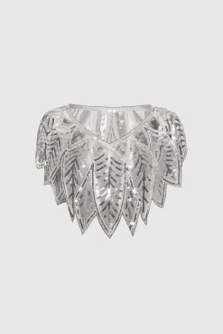 BABEYOND Shawls & Scarves | Vintage<1920s Sequin Gatsby Flapper Shawl