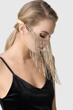 BABEYOND Rhinestone | Chain<1920s Unique Pearl Rhinestone Chain Mask