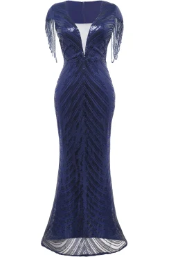 BABEYOND Evening Dresses | Formal Dresses<Scoop Neck Iridescent Sequin Dress