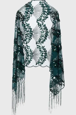 BABEYOND Shawls & Scarves<Sequined Shell Embroidery Evening Shawl