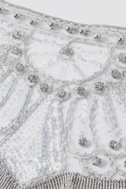 BABEYOND Shawls & Scarves | Rhinestone<Shimmering Pearls Rhinestones Shawl