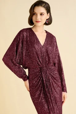 BABEYOND Evening Dresses | Formal Dresses<Shimmering Ruched Sequin Evening Gown