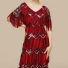 BABEYOND Flapper Dresses | Fringe<Shimmering Tiered Fringe Sequin Dress