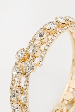 BABEYOND Bracelets | Rhinestone<Shiny Crystal Wrap Open Bracelet