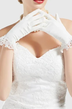 BABEYOND Gloves | Vintage<Short Retro Lace Stretchy Gloves