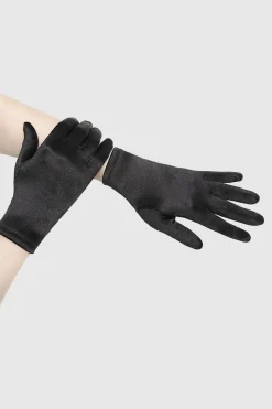 BABEYOND Gloves<8.6" Short Satin Wrist Length Gloves
