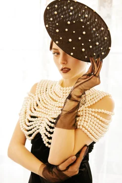 BABEYOND Shawls & Scarves | Lady<Sophisticated Pearl Body Chain Beaded Shawl
