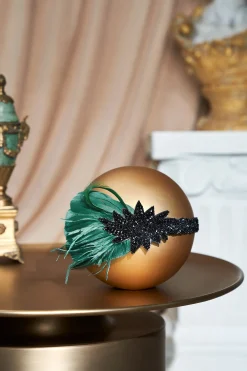 BABEYOND Feather | Feather<Sparkle Crystal Leaf Feather Headband