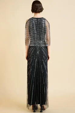 BABEYOND Evening Dresses | Formal Dresses<Sparkling Beaded Cape Sleeve Evening Gown