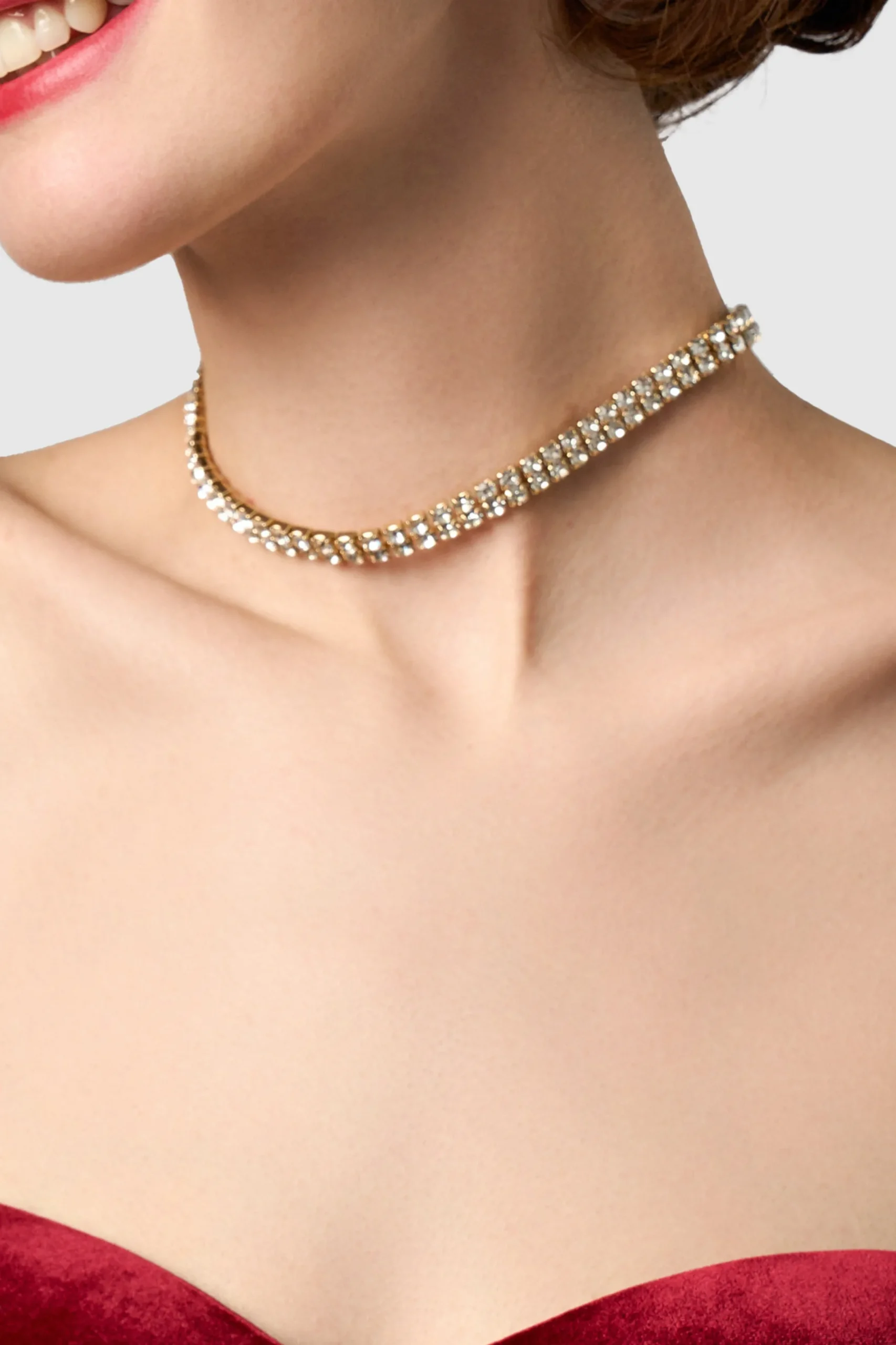 BABEYOND Necklaces | Flapper<Sparkling Rhinestone Choker Necklace