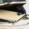 BABEYOND Handbags<Sparkly Beaded Peacock Clutch Purse