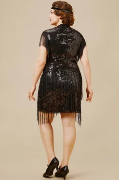 BABEYOND Flapper Dresses | Fringe<Sparkly Sequin Bodycon Flapper Dress