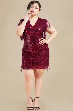 BABEYOND Flapper Dresses | Fringe<Sparkly Sequin Bodycon Flapper Dress