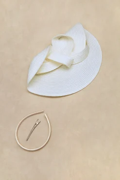 BABEYOND Fascinators | Lady<Straw Pillbox Race Day Fascinator